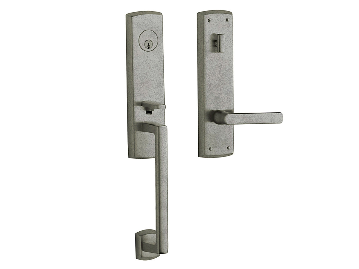 Baldwin Soho Escutcheon Handleset Distressed Antique Nickel 452