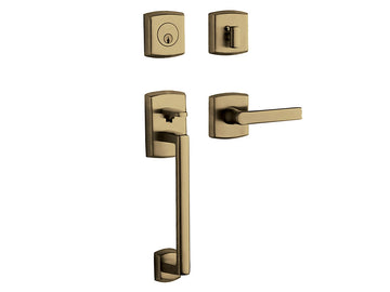 Baldwin Soho Sectional Trim Satin Brass and Black 050