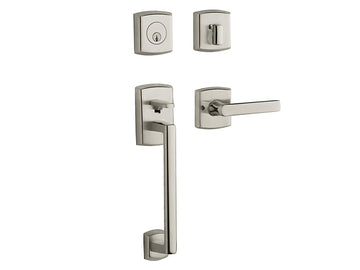 Baldwin Soho Sectional Trim Polished Nickel with Lifetime Finish 055
