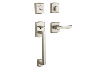 Baldwin Soho Sectional Trim Satin Nickel with Lifetime Finish 056