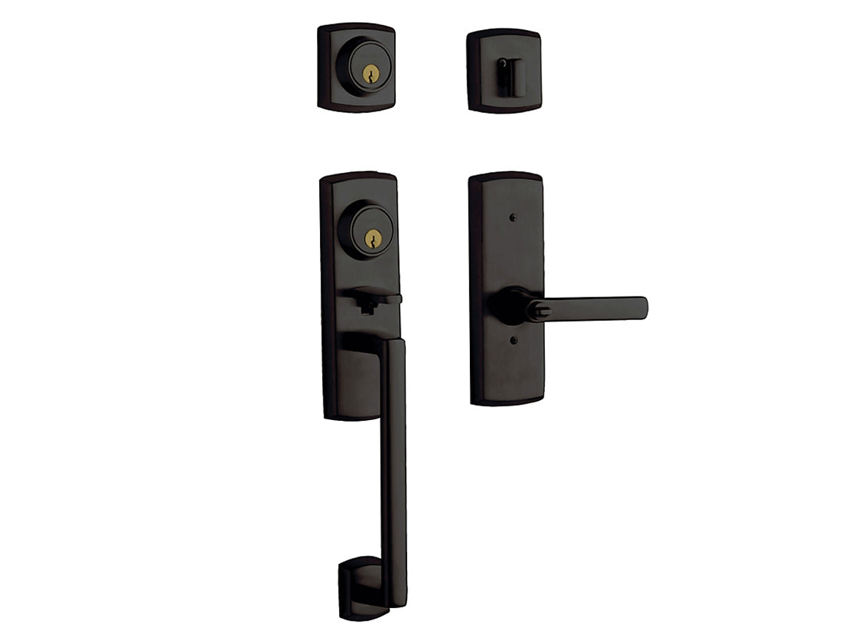 Baldwin Soho Two-Point Lock Handleset Oil-Rubbed Bronze 102