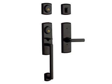 Baldwin Soho Two-Point Lock Handleset Oil-Rubbed Bronze 102