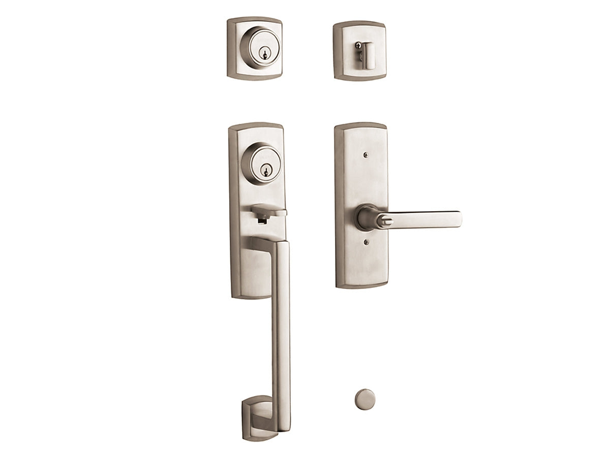 Baldwin Soho Two-Point Lock Handleset Satin Nickel 150