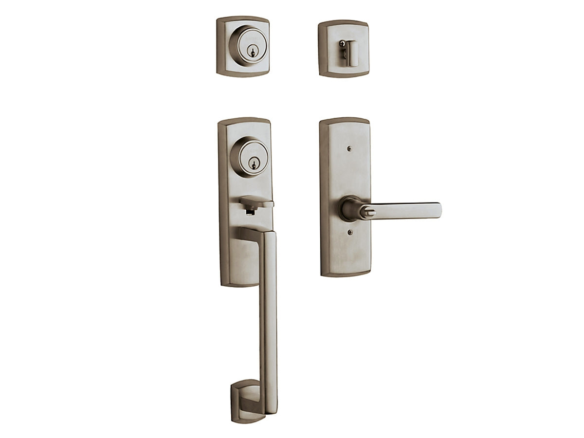 Baldwin Soho Two-Point Lock Handleset Antique Nickel 151