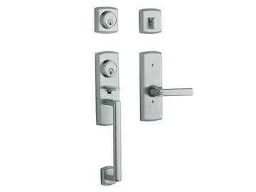 Baldwin Soho Two-Point Lock Handleset Polished Chrome 260