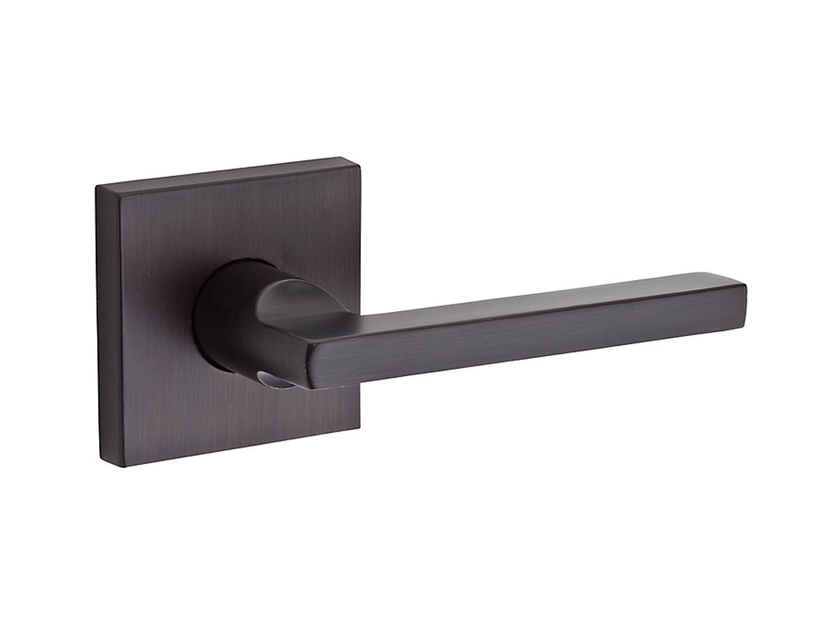 Baldwin Square Reserve Brass Interior Door Lever