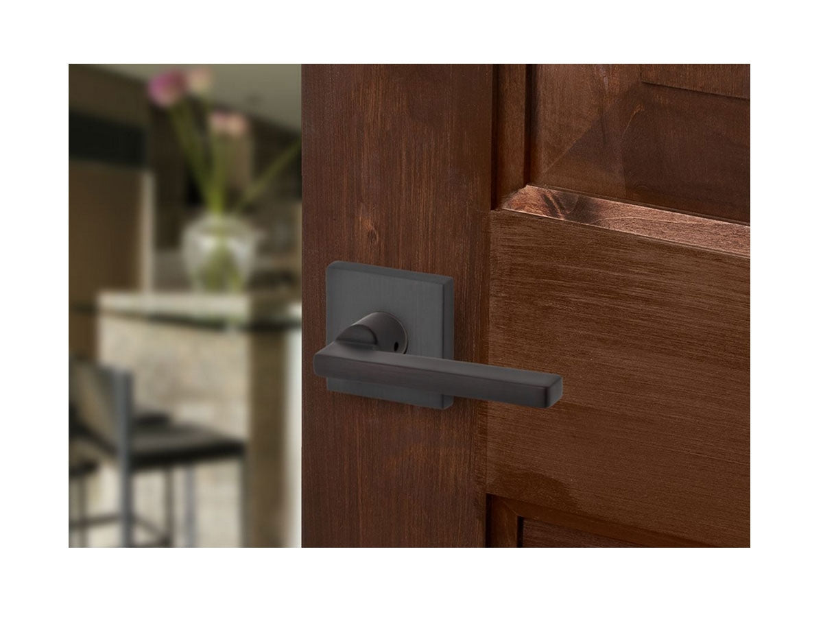 Baldwin Square Reserve Brass Interior Door Lever