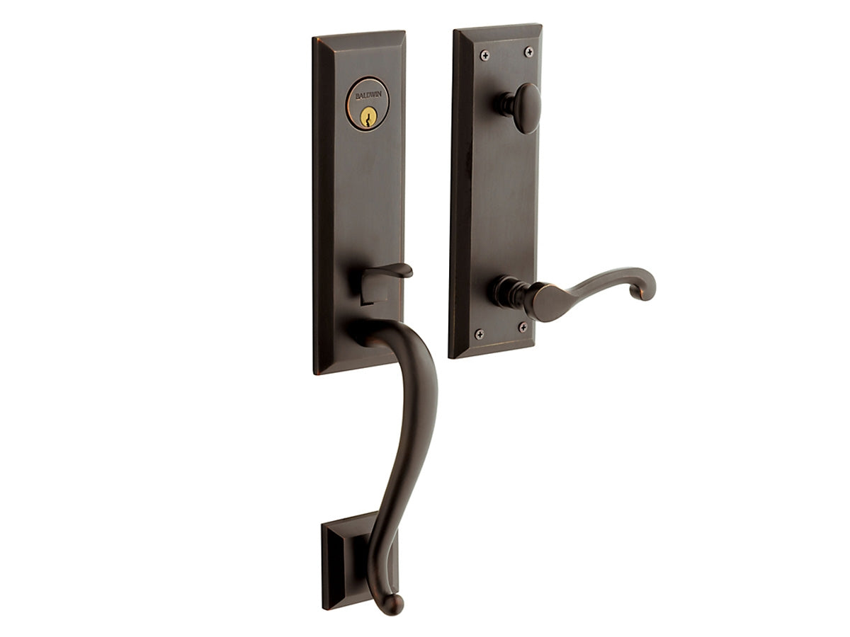Baldwin Stonegate Emergency Egress Handleset Venetian Bronze 112