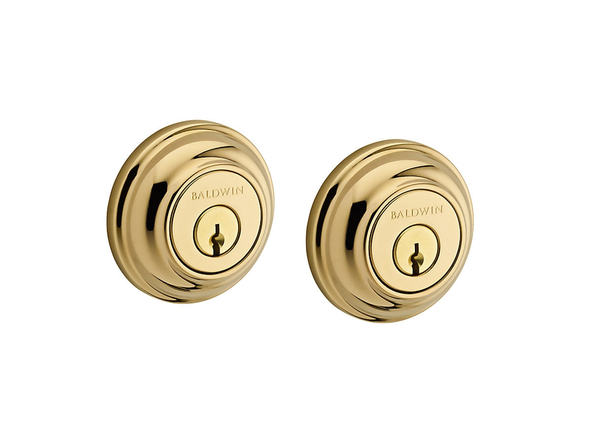 Baldwin Traditional Round Reserve Brass Deadbolt