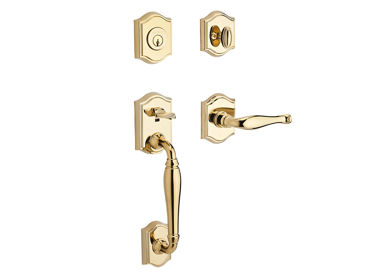 Baldwin Westcliff Handleset Polished Brass 003