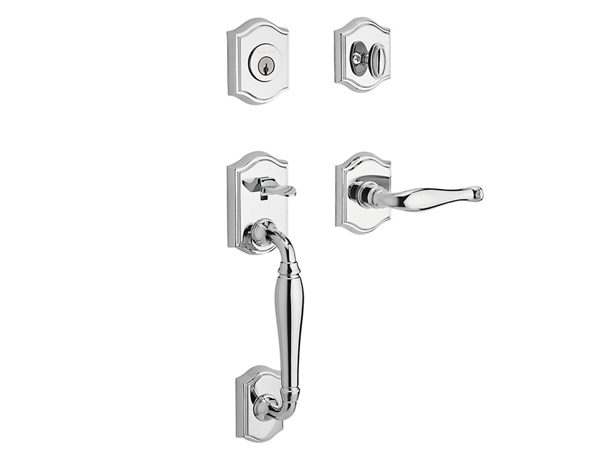 Baldwin Westcliff Handleset Polished Chrome 260
