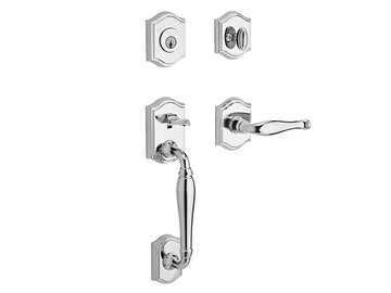 Baldwin Westcliff Handleset Polished Chrome 260