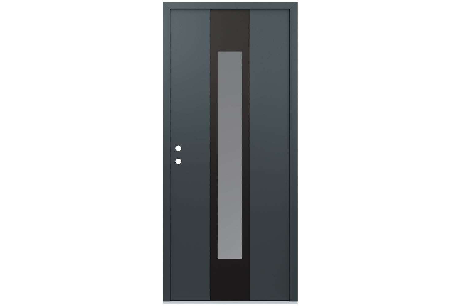 Belldinni Diamond A1 Anthracite Modern Exterior Door with Black SS