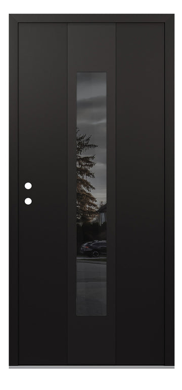 Belldinni Diamond A1 Black Modern Exterior Door with Black SS