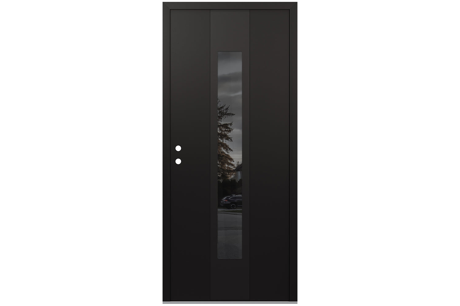 Belldinni Diamond A1 Black Modern Exterior Door with Black SS