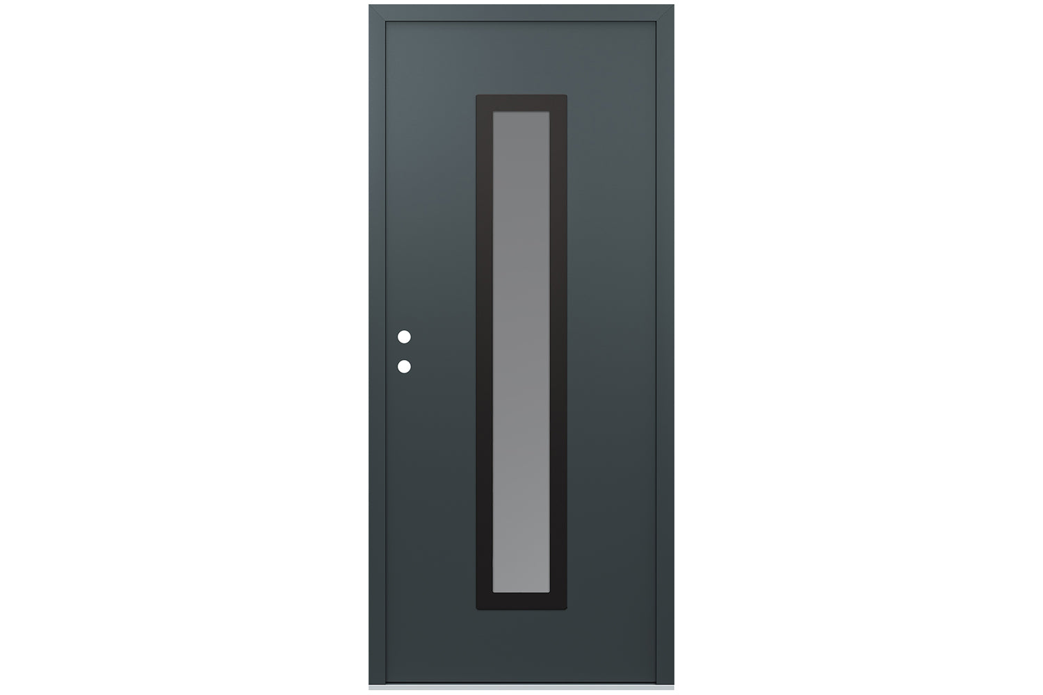 Belldinni Diamond A11 Anthracite Modern Exterior Door with Black SS - Single Door