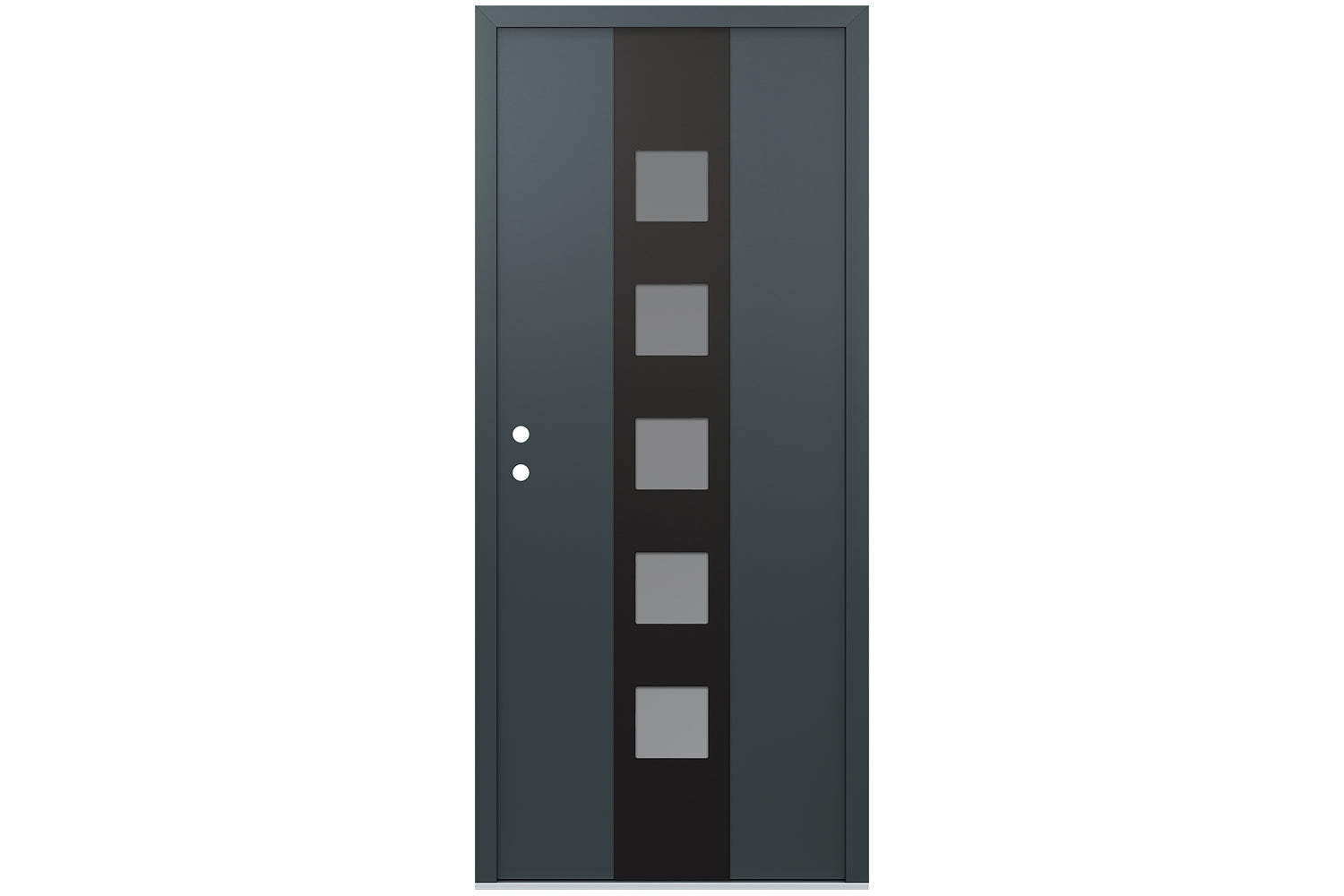Belldinni Diamond A13 Anthracite Modern Exterior Door with Black SS - Single Door
