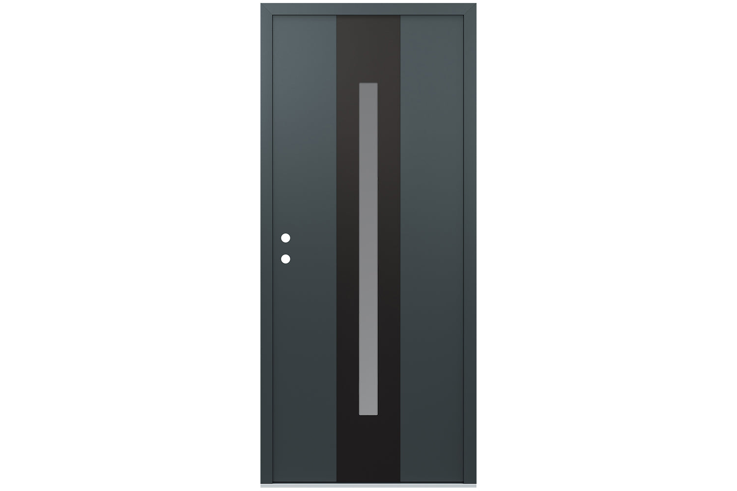 Belldinni Diamond A2 Anthracite Modern Exterior Door with Black SS - Single Door