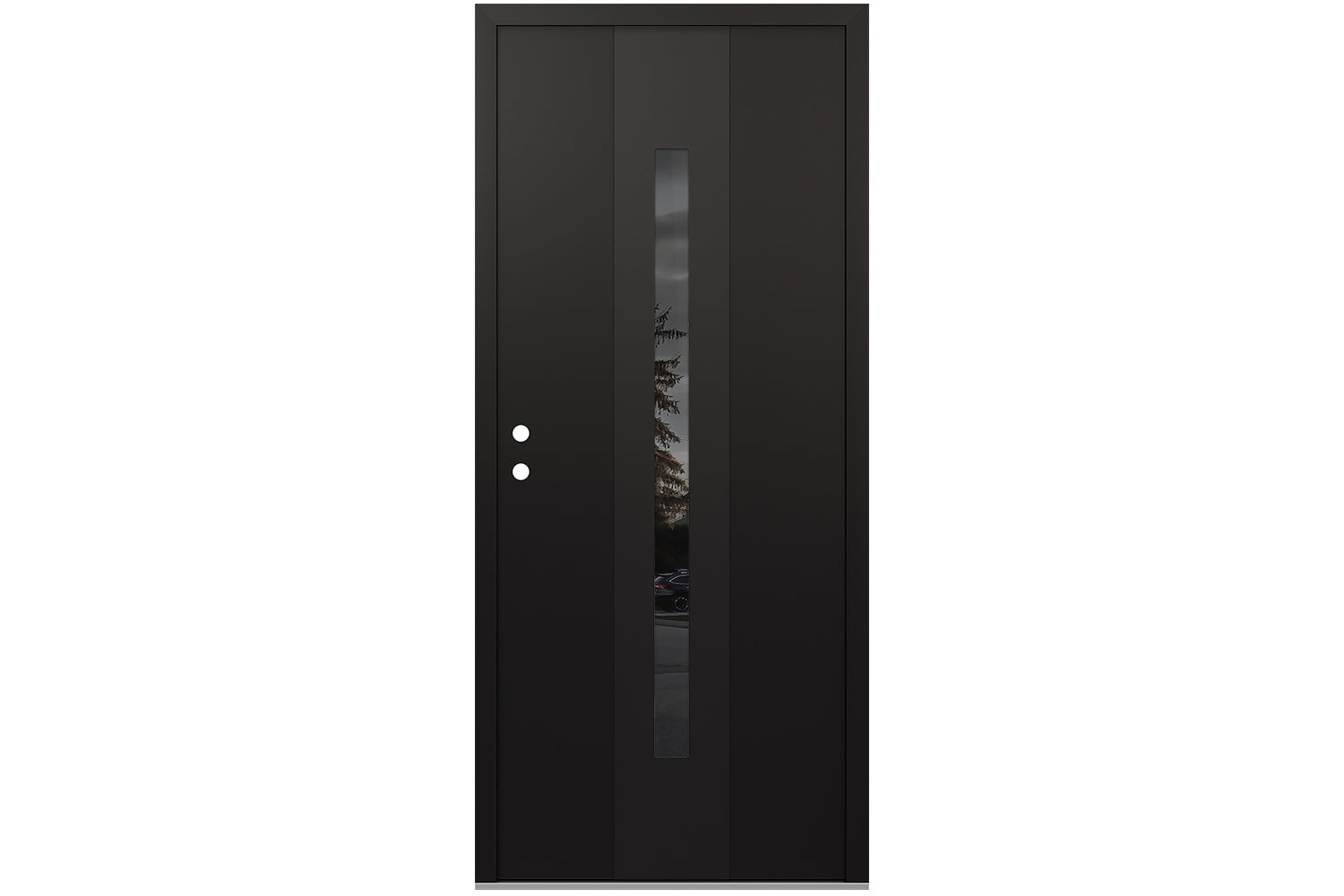 Belldinni Diamond A2 Black Modern Exterior Door with Black SS