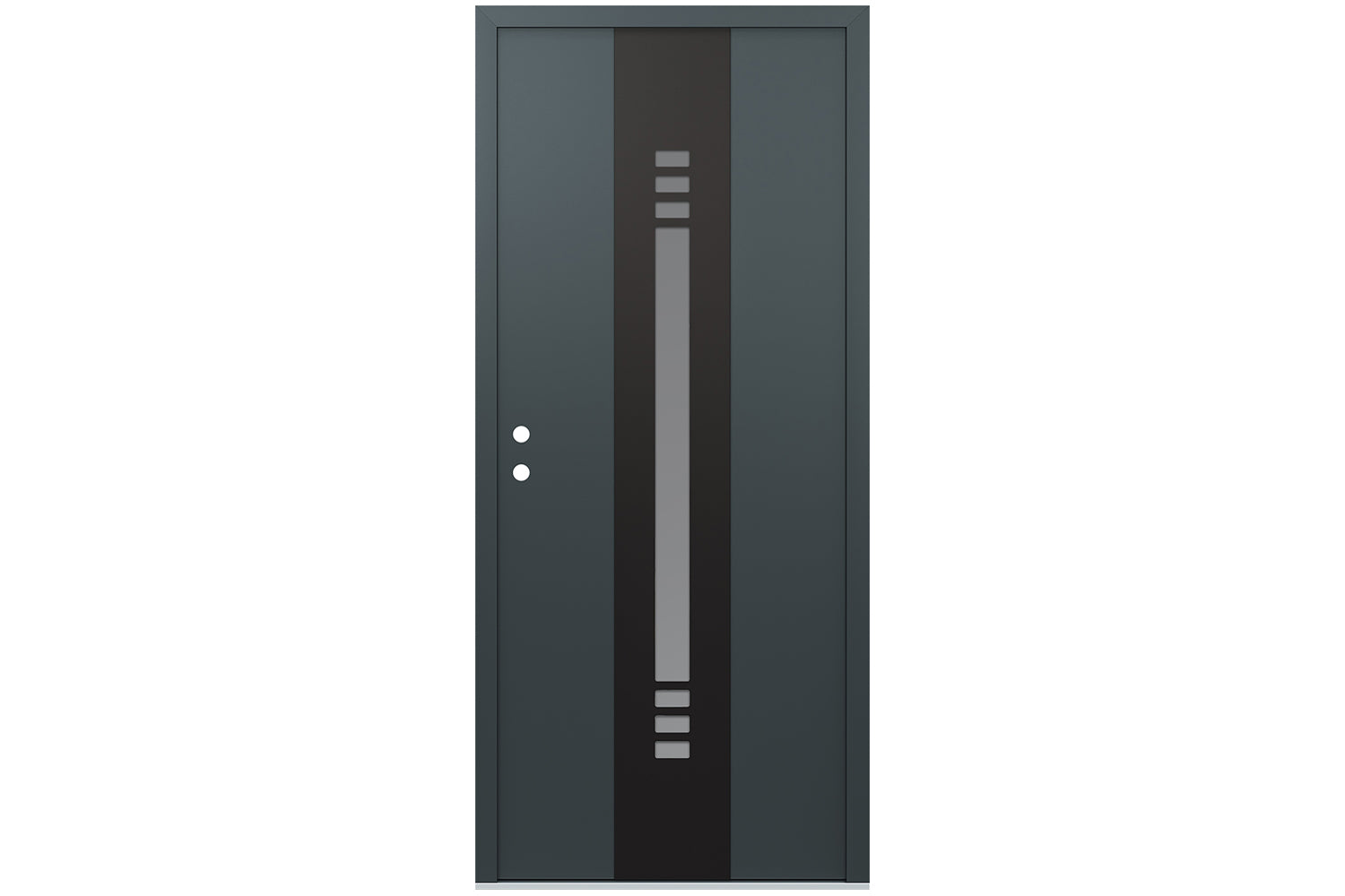 Belldinni Diamond A5 Anthracite Modern Exterior Door with Black SS - Single Door