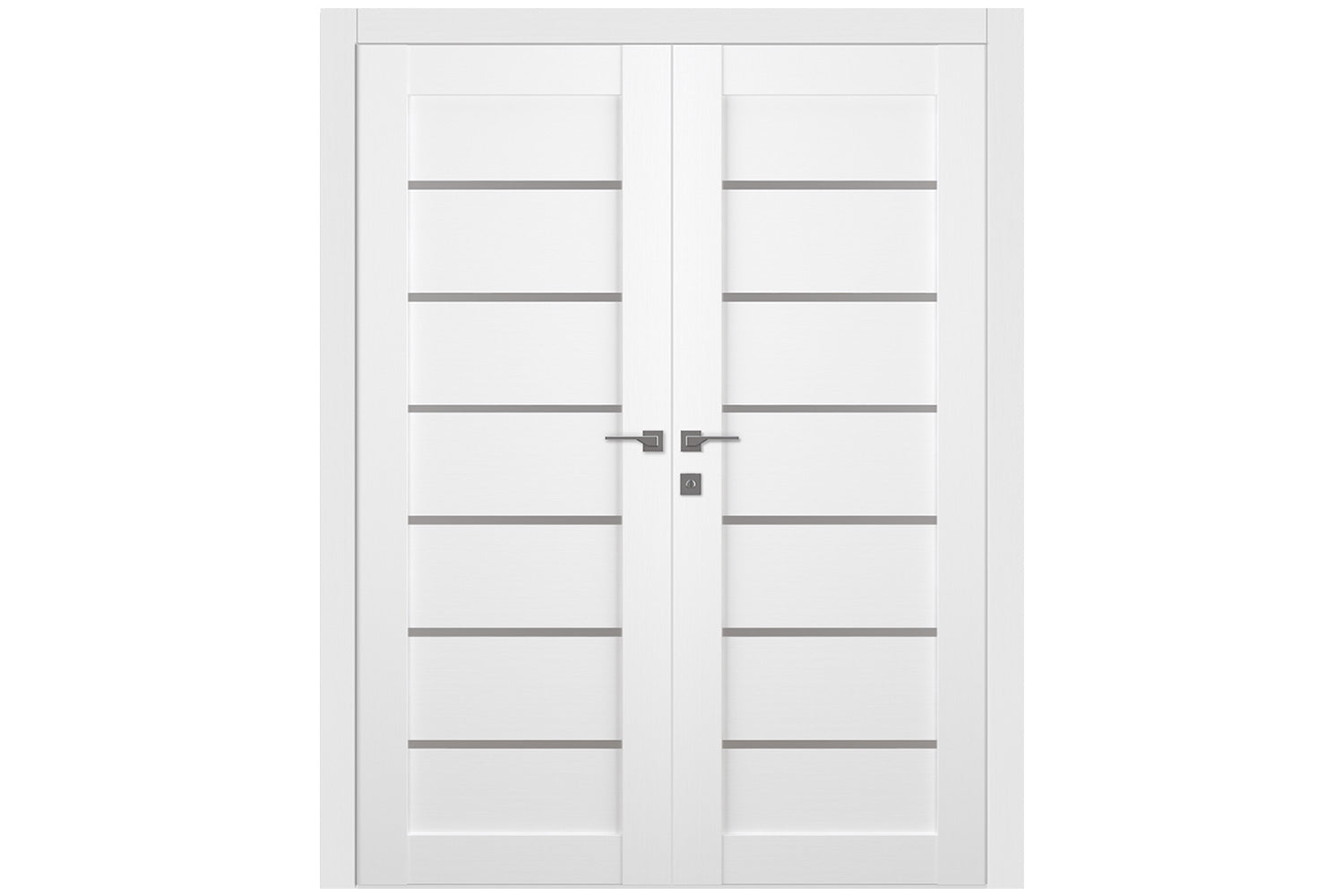 Belldinni Alba Bianco Noble Laminated Modern Interior Door - Double Door