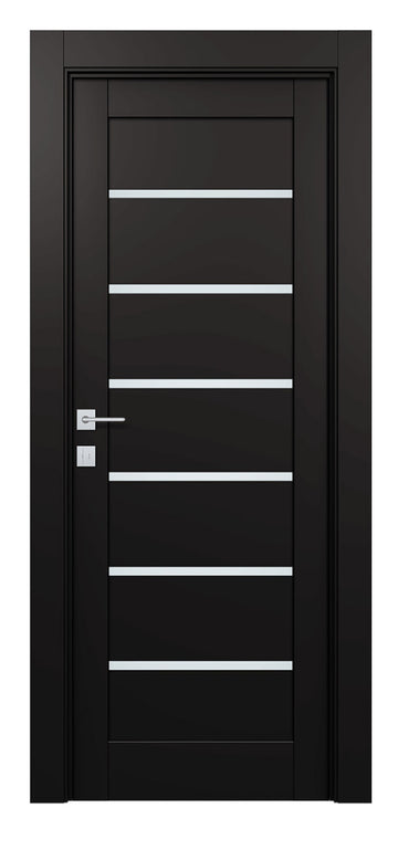 Belldinni Alba Black Matte Laminated Modern Interior Door
