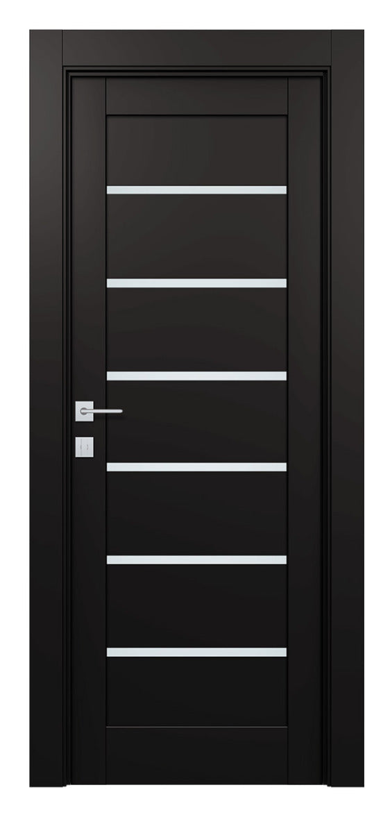 Belldinni Alba Black Matte Laminated Modern Interior Door