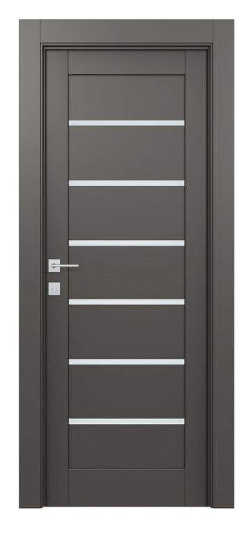 Belldinni Alba Gray Matte Laminated Modern Interior Door