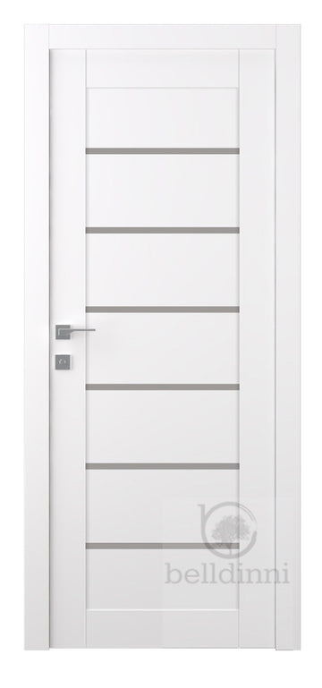 Belldinni Alba Snow White Laminated Modern Interior Door