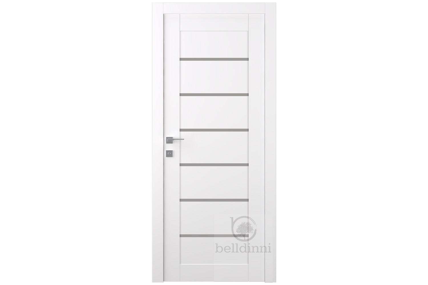 Belldinni Alba Snow White Laminated Modern Interior Door - Single Door