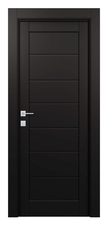 Belldinni Alda Black Matte Laminated Modern Interior Door