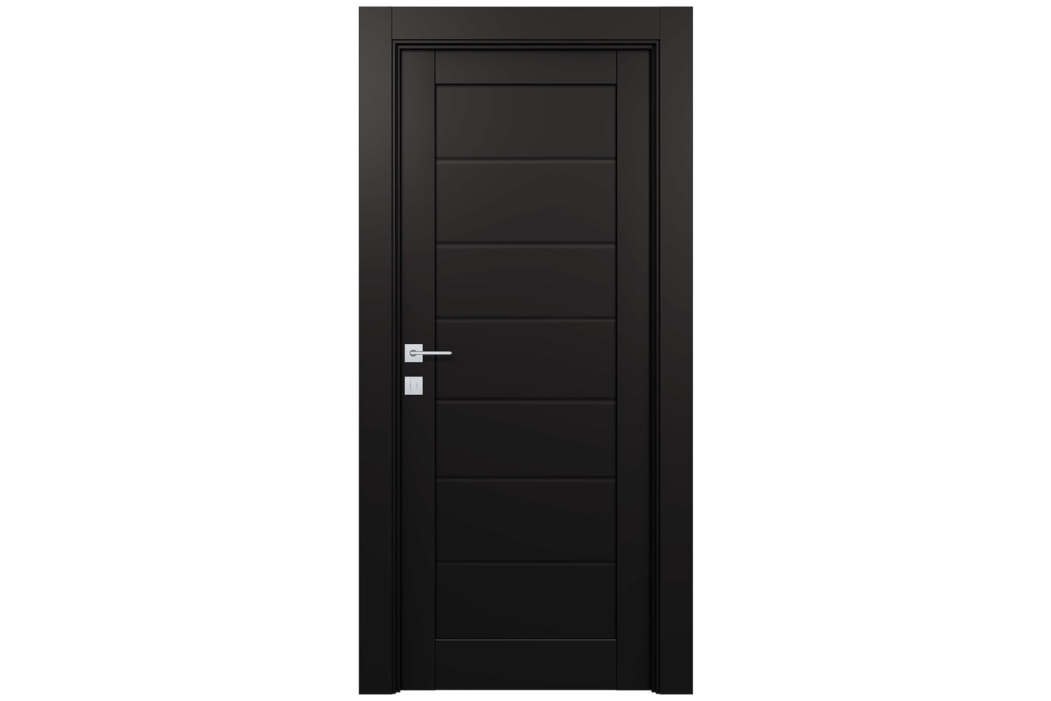 Belldinni Alda Black Matte Laminated Modern Interior Door - Single Door