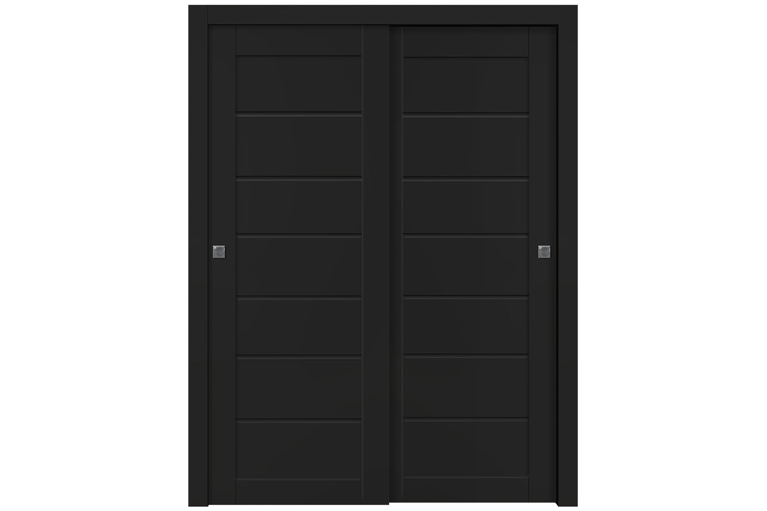Belldinni Alda Black Matte Laminated Modern Interior Door - Bypass Door