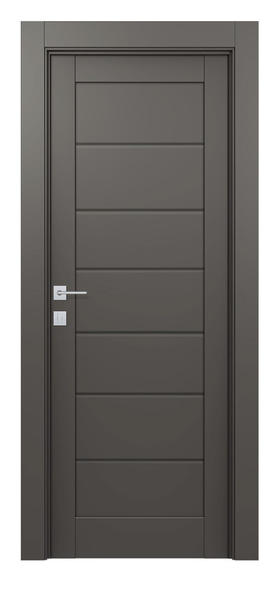 Belldinni Alda Gray Matte Laminated Modern Interior Door