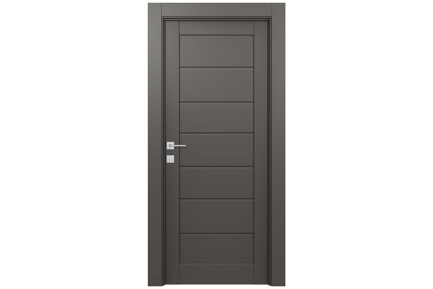 Belldinni Alda Gray Matte Laminated Modern Interior Door - Single Door