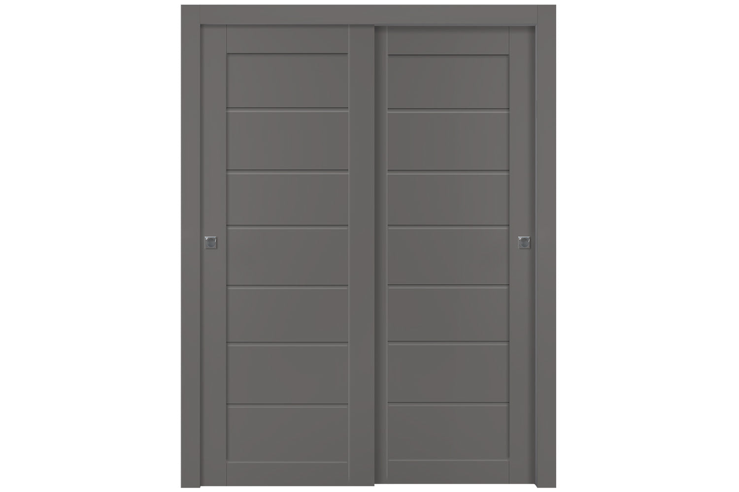 Belldinni Alda Gray Matte Laminated Modern Interior Door - Bypass Door