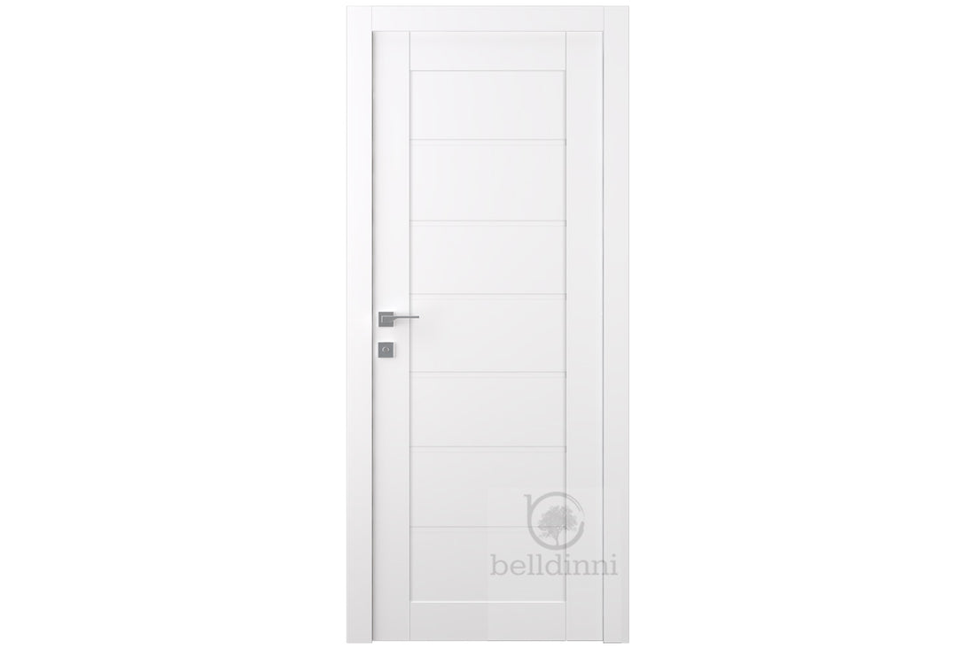Belldinni Alda Snow White Laminated Modern Interior Door - Single Door