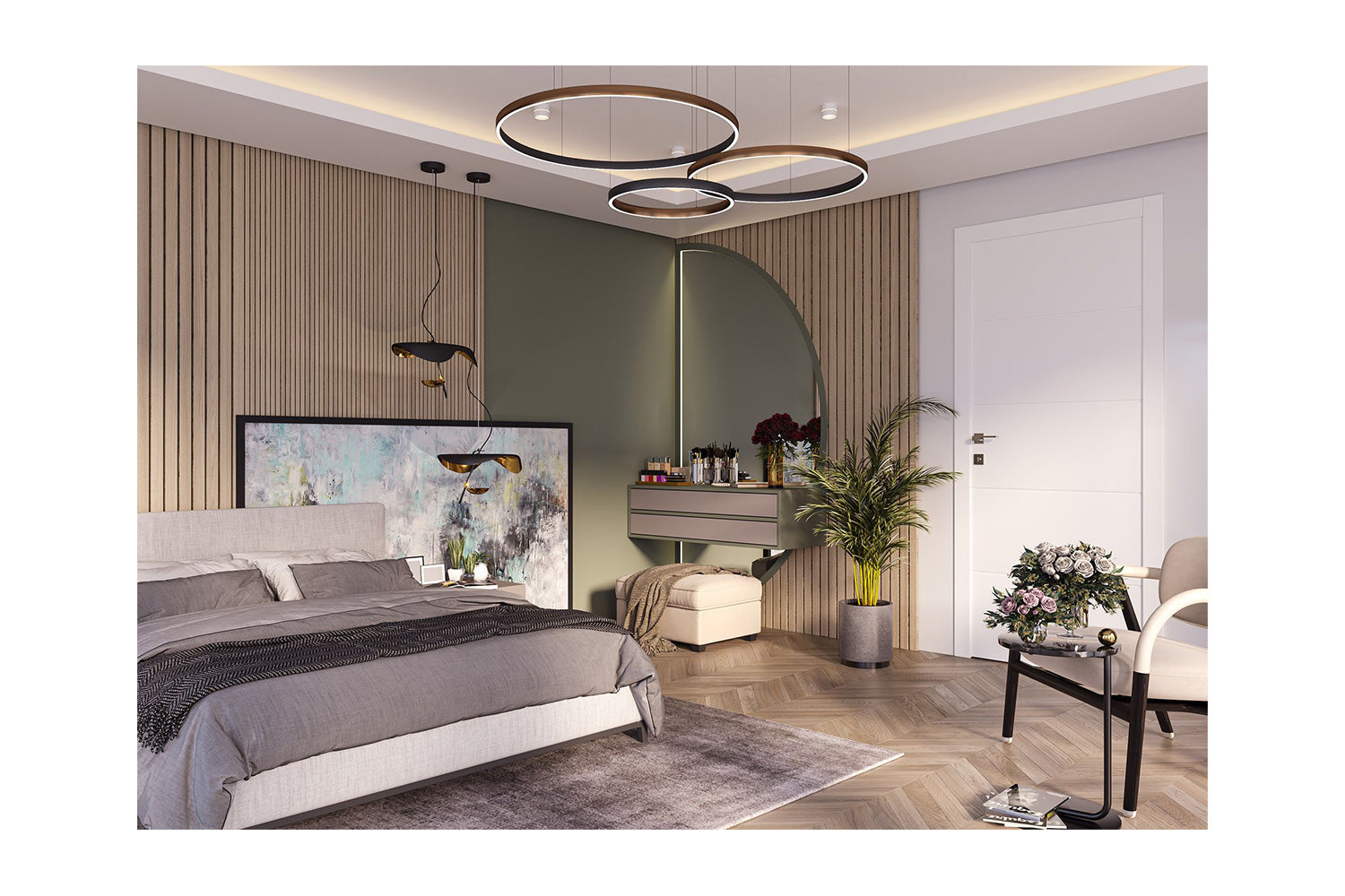 Belldinni Arvika Polar White Enamel Modern Interior Door