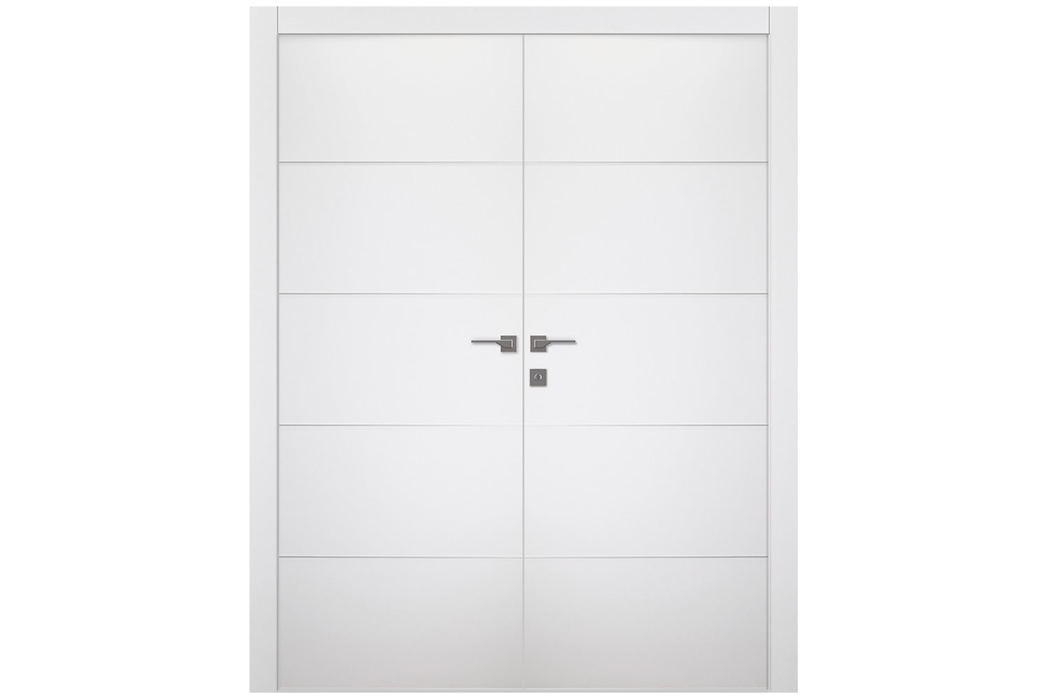 Belldinni Arvika Polar White Enamel Modern Interior Door - Double Door
