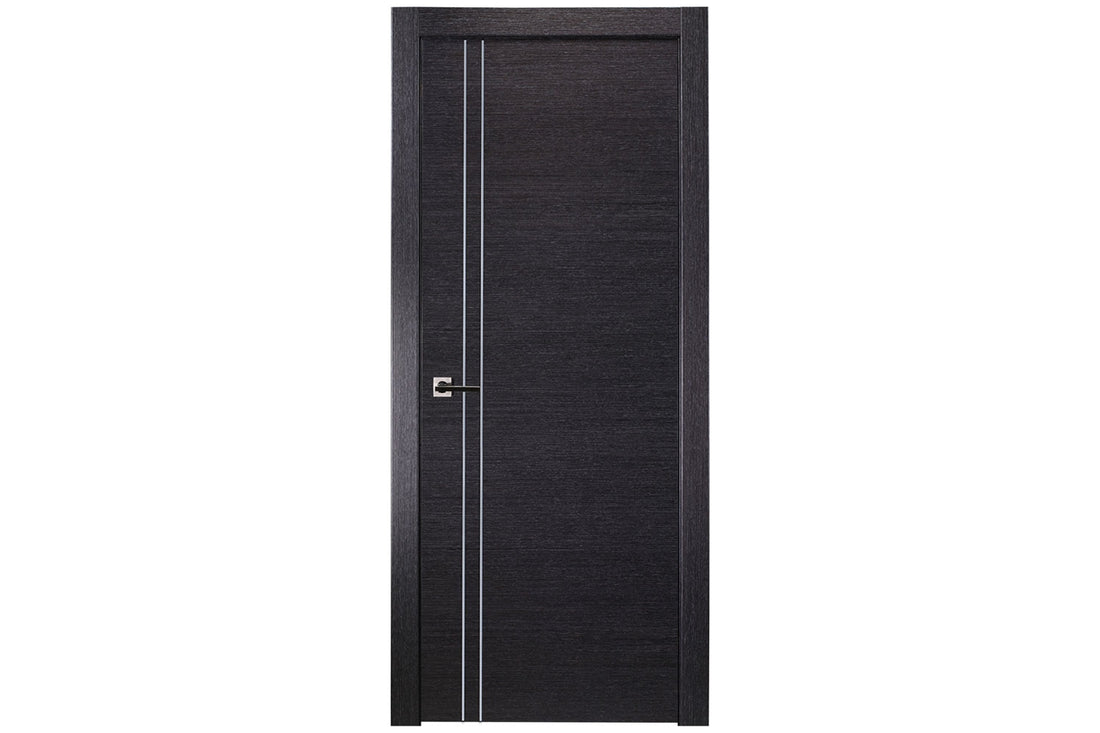 Belldinni Avanti 2V Black Аpricot Wood Veneer Modern Interior Door - Single Door