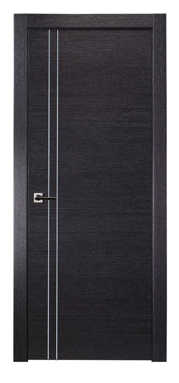 Belldinni Avanti 2V Black Apricot Wood Veneer Modern Interior Door