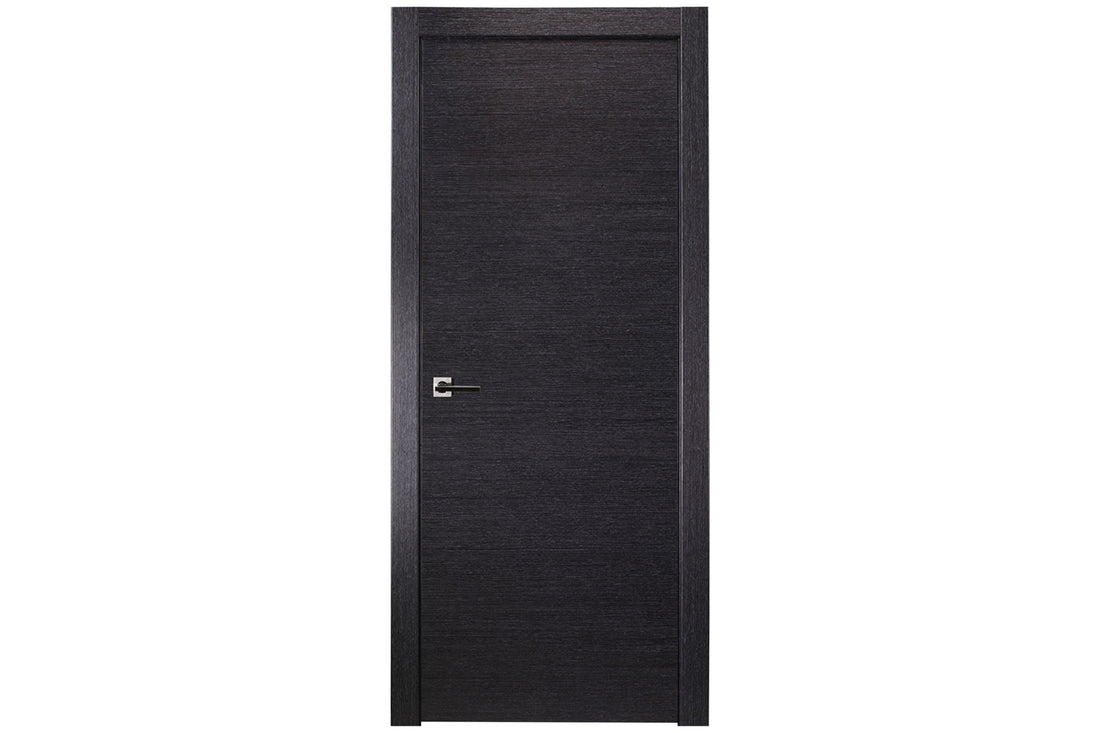 Belldinni Avanti Black Apricot Wood Veneer Modern Interior Door - Single Door