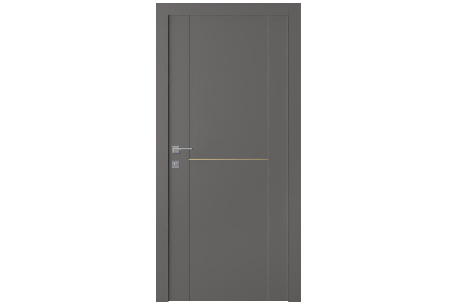 Belldinni Avon 01 1H Gold Gray Matte Modern Interior Door - Single Door
