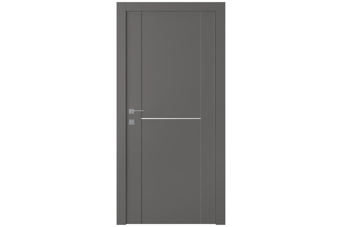 Belldinni Avon 01 1H Gray Matte Modern Interior Door - Single Door