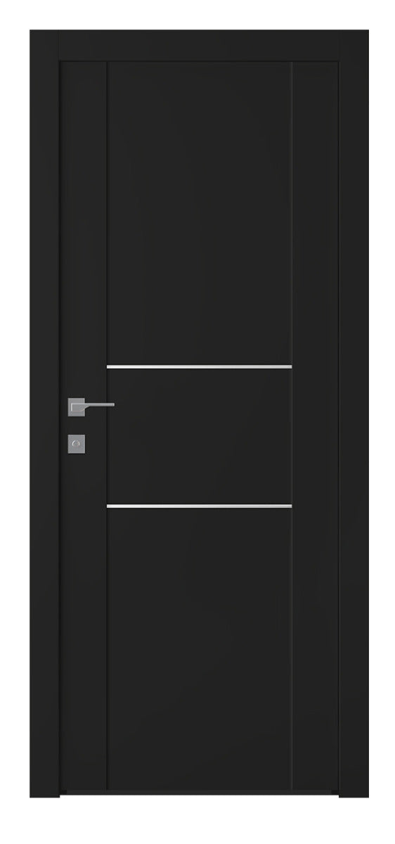 Belldinni Avon 01 2H Black Matte Modern Interior Door