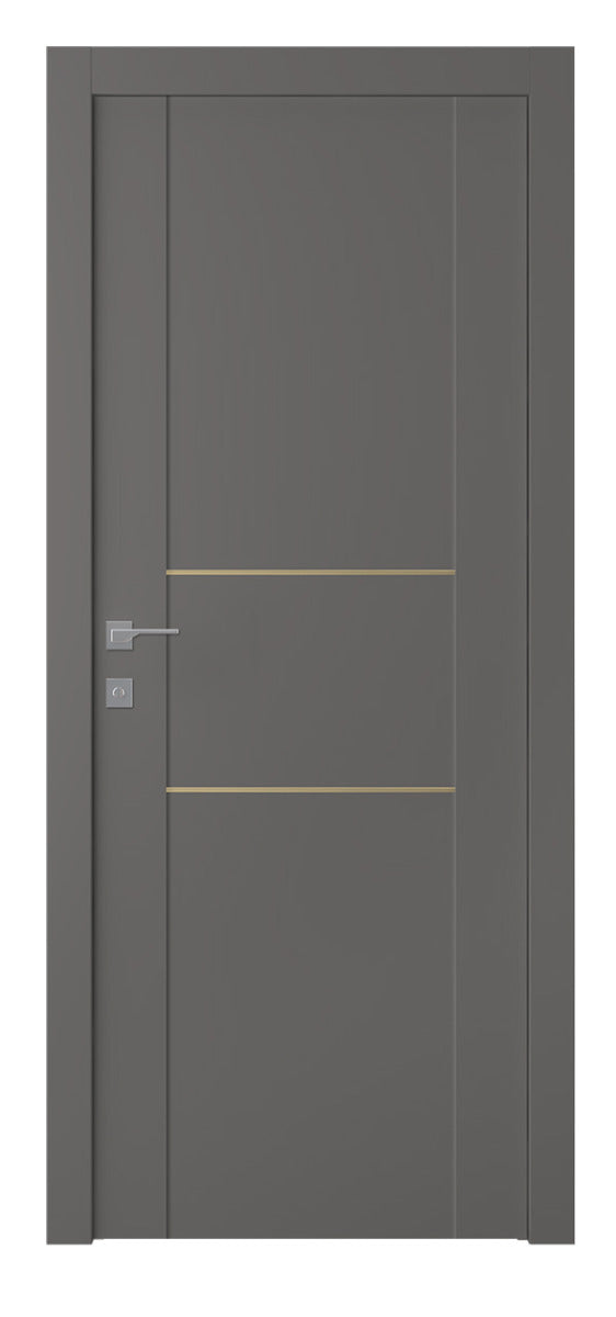 Belldinni Avon 01 2H Gold Gray Matte Modern Interior Door