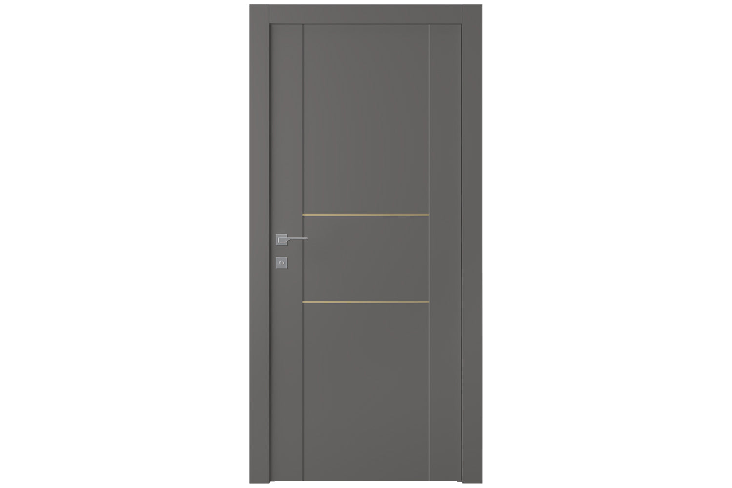Belldinni Avon 01 2H Gold Gray Matte Modern Interior Door - Single Door