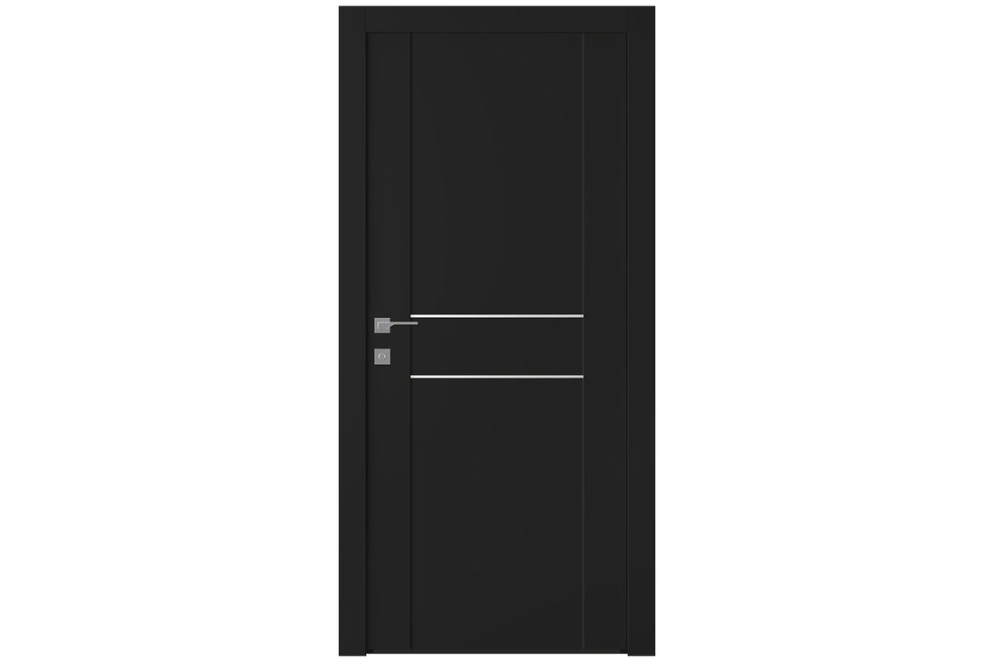 Belldinni Avon 01 2HN Black Matte Modern Interior Door - Single Door