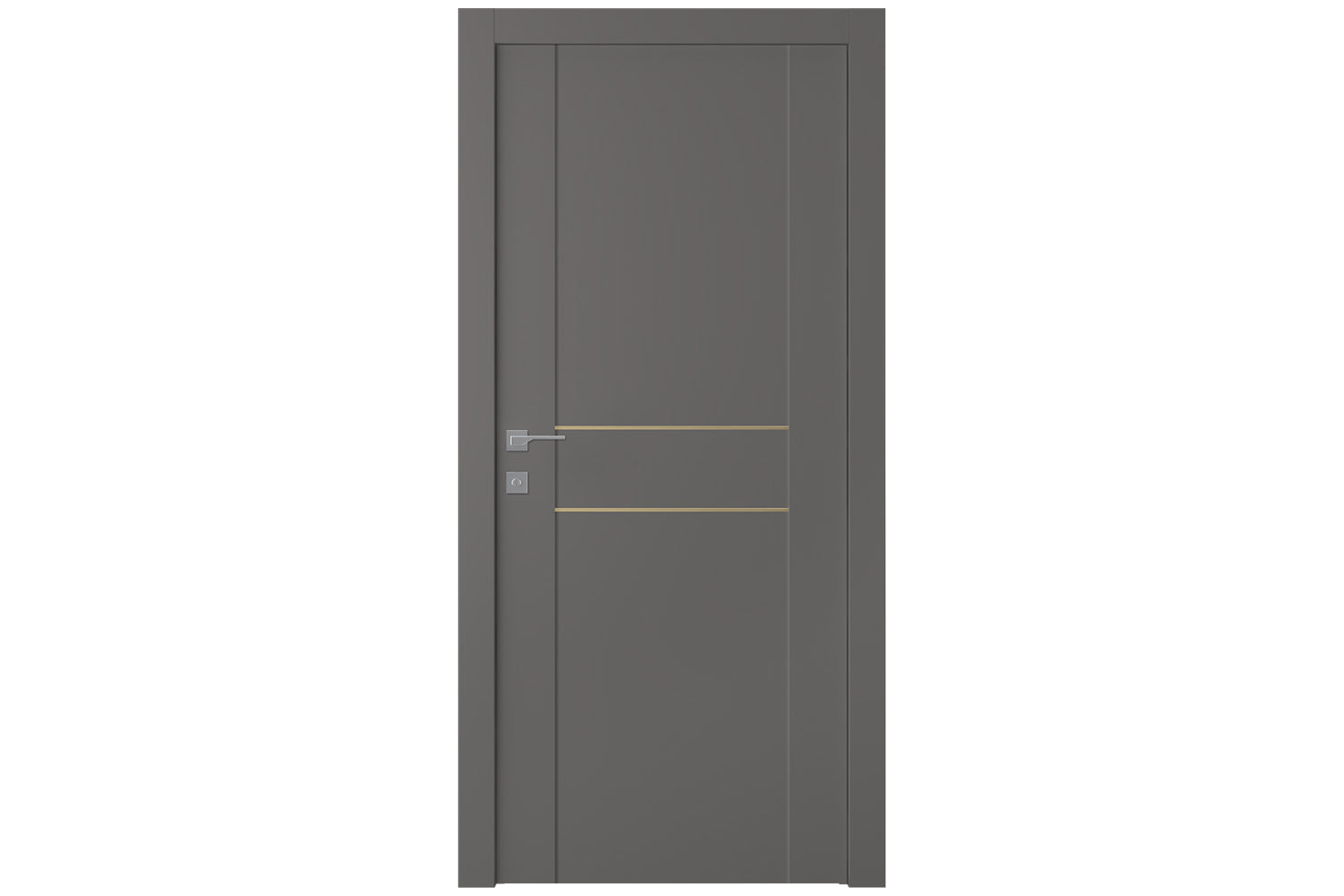 Belldinni Avon 01 2HN Gold Gray Matte Modern Interior Door - Single Door