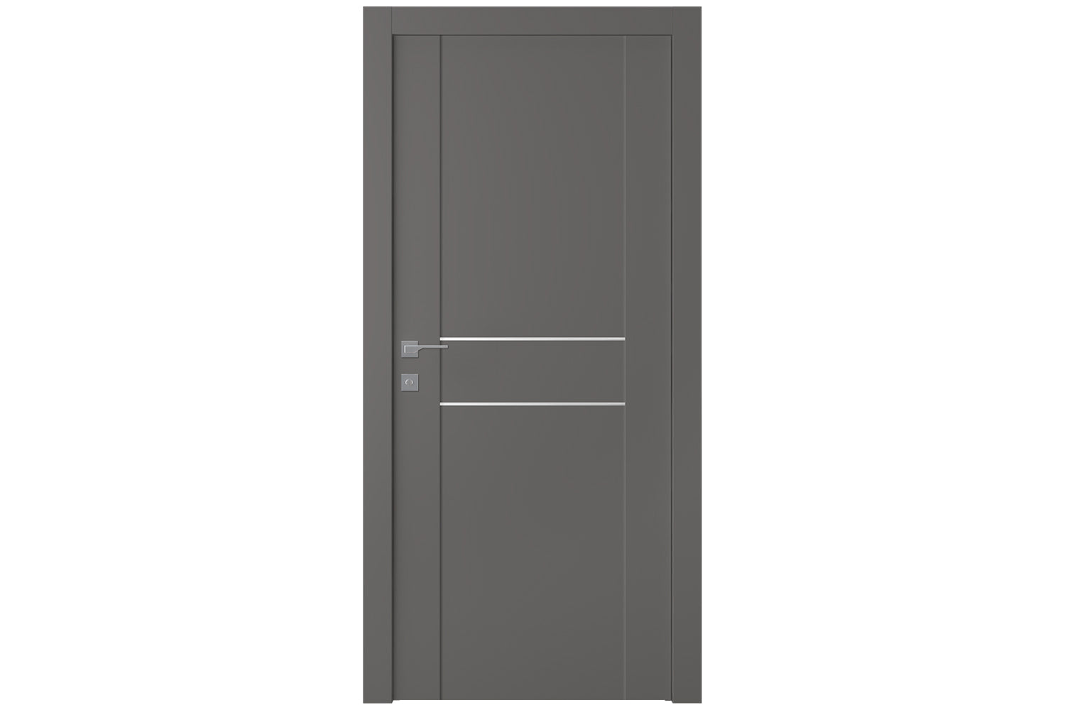 Belldinni Avon 01 2HN Gray Matte Modern Interior Door - Single Door
